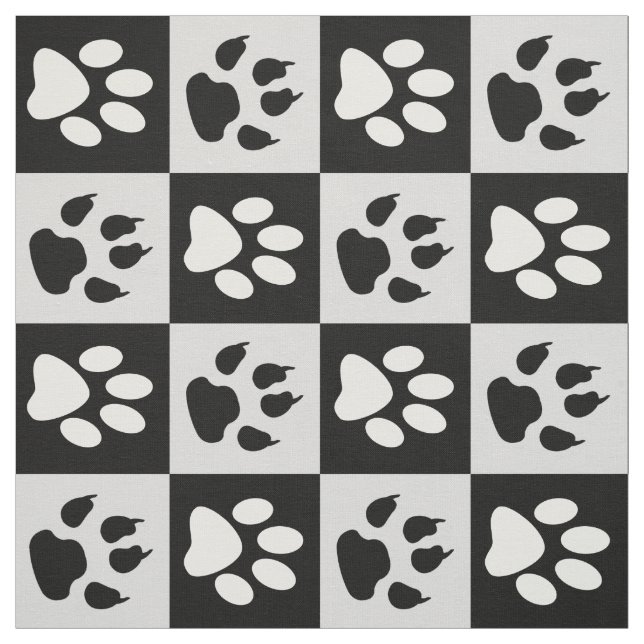 Tela Leyes y patas blancas negras (Retal)