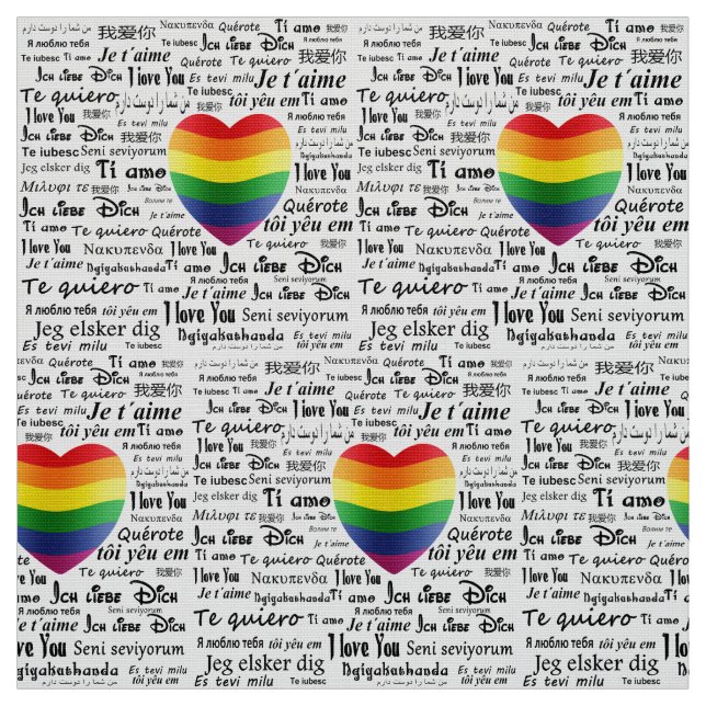 Tela LGBT te amo (Retal)