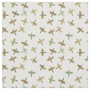 Tela Libélulas de la acuarela del oro