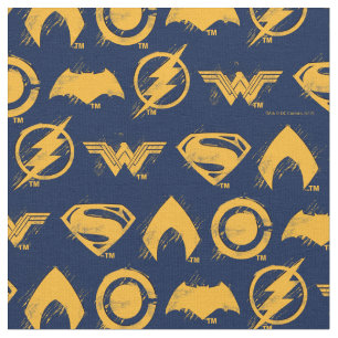 Tela Liga de la Justicia   Diseño de símbolos de equipo