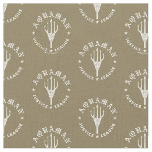 Tela Liga de la Justicia   Emblema de Aquaman Retro Tri