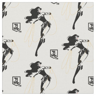 Tela Liga de la Justicia   Mujer Maravilla Con Arte Pop