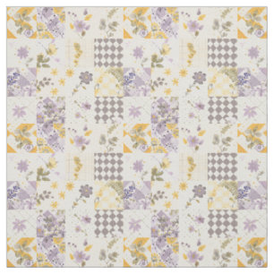Tela Lila Amarillo Pastel Parche Vintage Cottagecore
