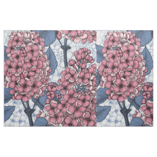 Tela Lilac rosa y azul