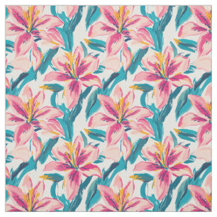Tela Lilies de escobilla