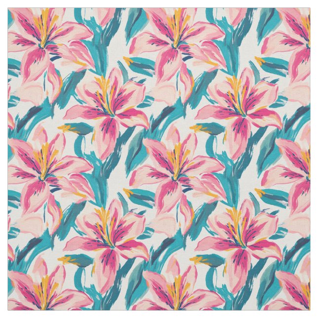 Tela Lilies de escobilla (Retal)