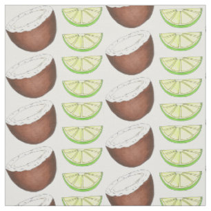Tela Limas tropicales y tejidos de coco