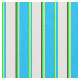 Tela Lime Green, Aquamarine, Azul, Blanco y Verde Oscur