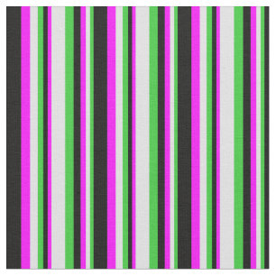Tela Lime Green, Lavender, Fuchsia y color negro