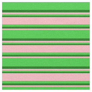 Tela Lime Green, Light Pink & Dark Green Colorido Lines