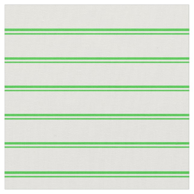 Tela Lime Green y Mint Cream Lines (De cerca)