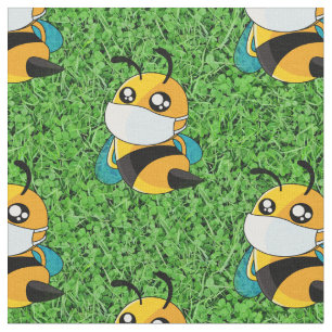 Tela linda abeja coronavirus