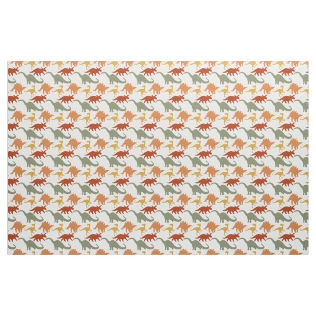 Tela linda de la impresión del dinosaurio ("Cuarto gordo" (fat quarter))