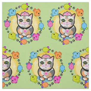 Tela linda de los amantes del gatito de la reina