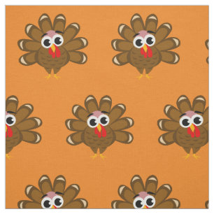Tela linda del modelo del dibujo animado del pavo