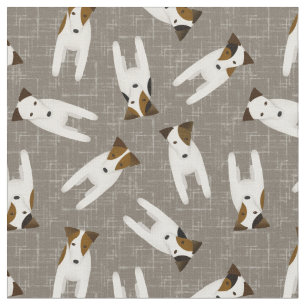 Tela lindo personalizado JRT Jack Russell perros patrón
