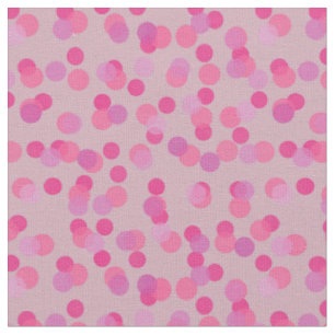 Tela lindos lunares rosados
