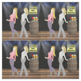 Tela Línea mujeres del baile con el Rótulo 4,5" de la