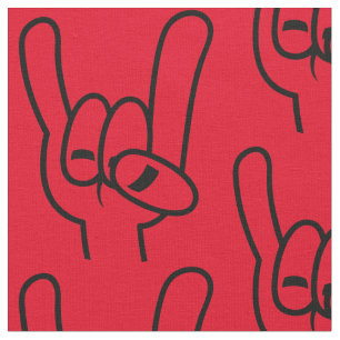 Tela Línea negra de los cuernos del demonio Metalizado 