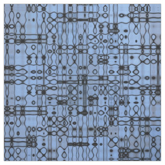 Tela Líneas abstractas negras y azules