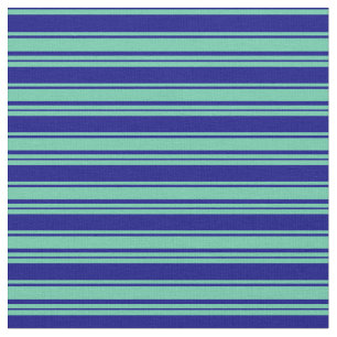 Tela Líneas acuarinas y azules