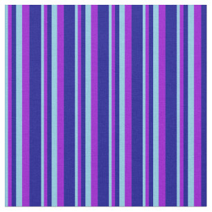 Tela Líneas azul cielo, violeta oscuro y azul oscuro
