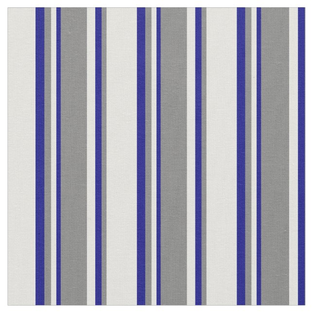 Tela Líneas azul, gris y cian claro (De cerca)