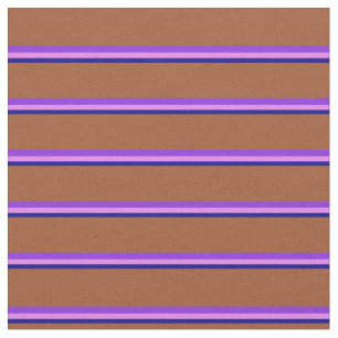 Tela Líneas azul oscuro, violeta, púrpura y siena