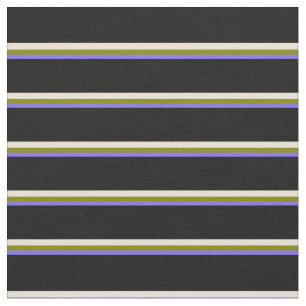 Tela Líneas azul, verde, bizcocho y negro de pizarra me