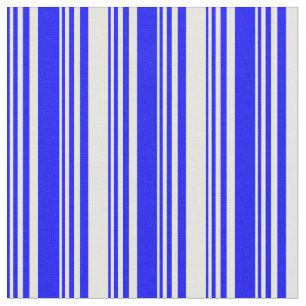 Tela Líneas azul y blanco