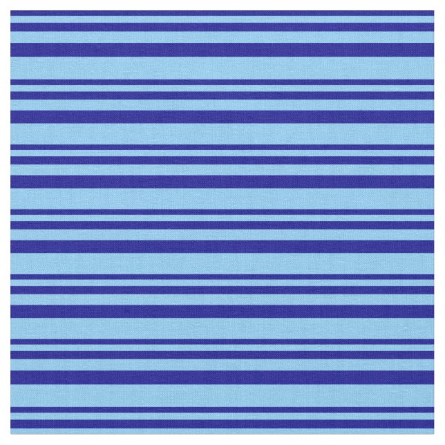 Tela Líneas azules azul oscuro y cielo claro (De cerca)