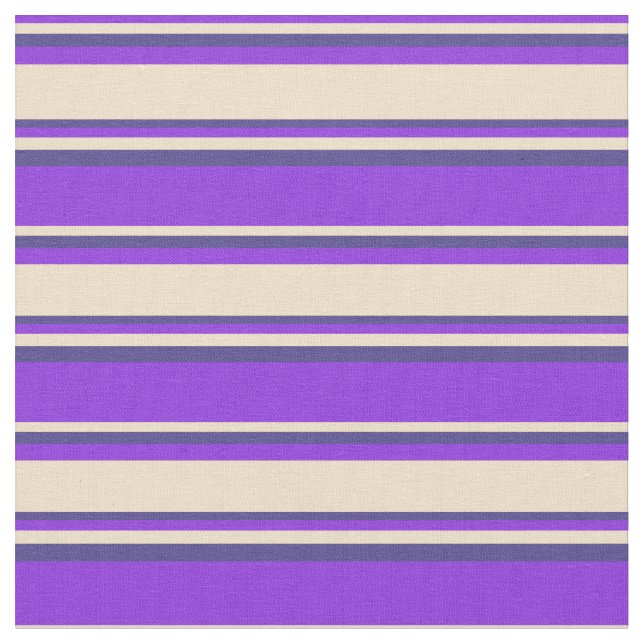 Tela Líneas azules moradas, tan y oscuras de pizarra (De cerca)