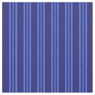 Tela Líneas azules y azules reales de medianoche