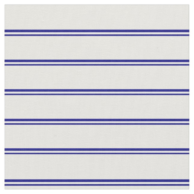 Tela Líneas azules y blancas (De cerca)