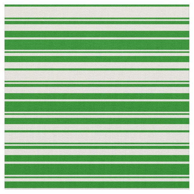 Tela Líneas beige y verde (De cerca)