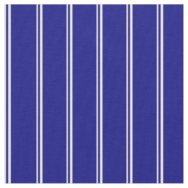 Tela Líneas blancas y azules (De cerca)