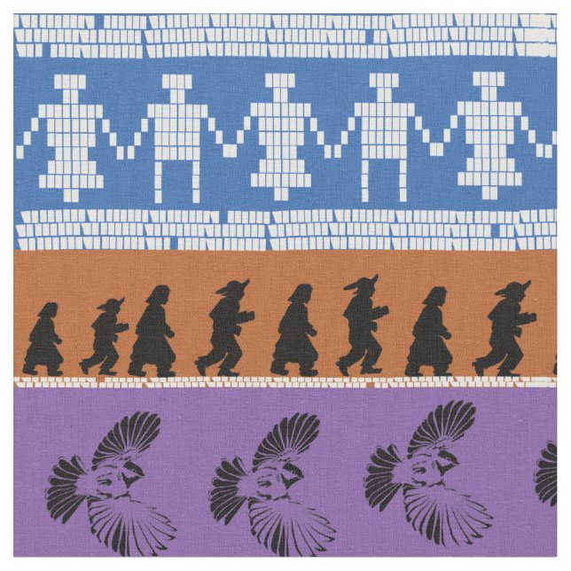 Tela Líneas cherokees (De cerca)