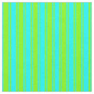Tela Líneas coloreadas Aqua y Chartreuse