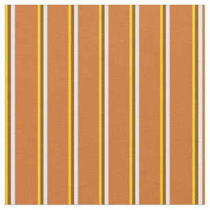 Tela Líneas de color amarillo, marrón, blanco y chocola