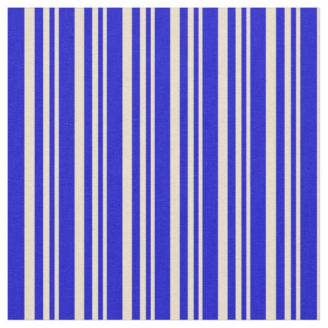 Tela Líneas de color azul y blanco (De cerca)