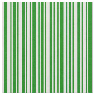 Tela Líneas de color crema verde y de menta