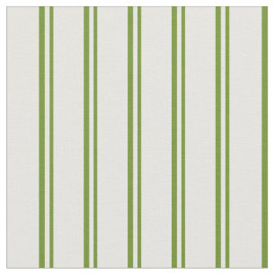 Tela Líneas de color crema verde y de menta