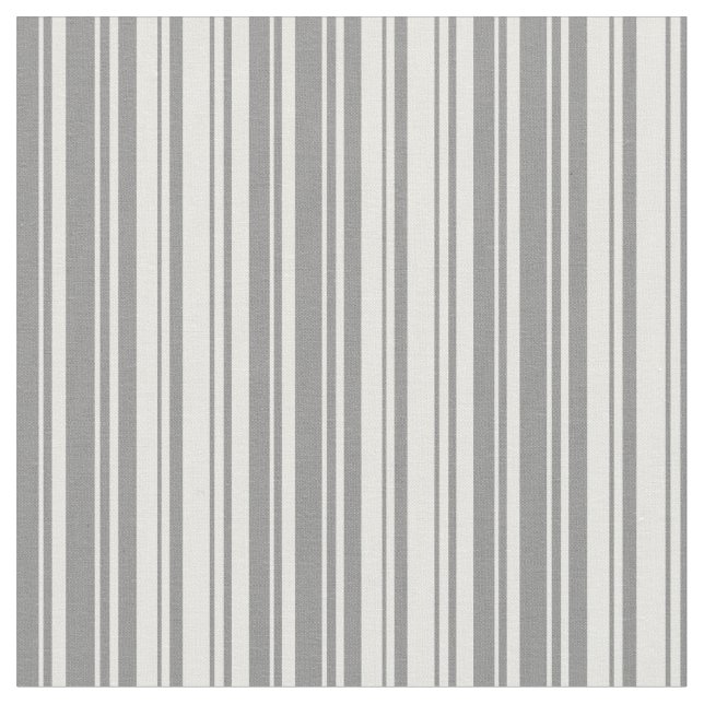 Tela Líneas de color gris y blanco (De cerca)