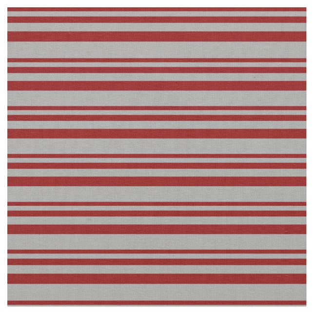 Tela Líneas de color rojo oscuro y gris oscuro (De cerca)