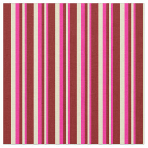 Tela Líneas de color rosa profundo, pálido y marrón