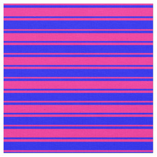 Tela Líneas de color rosa y azul profundo