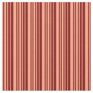 Tela Líneas de color salmón claro y marrón