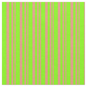 Tela Líneas de color Salmón oscuro y artreuso