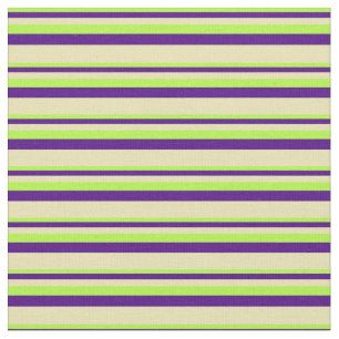 Tela Líneas de color verde claro, índigo y tan alto