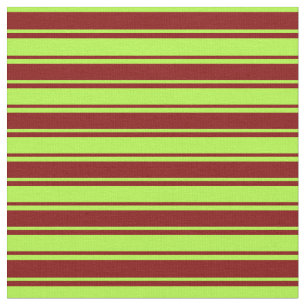 Tela Líneas de color verde claro y marrón